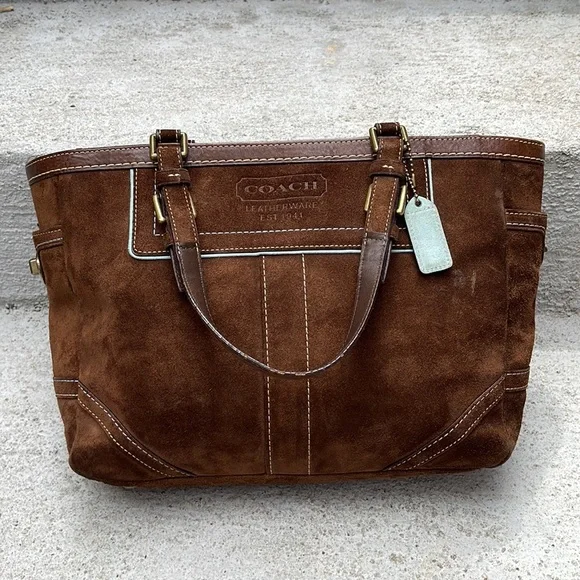 Coach | Bags | Coach Y2k Hampton Gallery Suede Tote | Poshmark